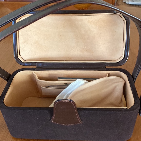 VTG Waldman  Brown Suede/Leather Handbag - Picture 13 of 15